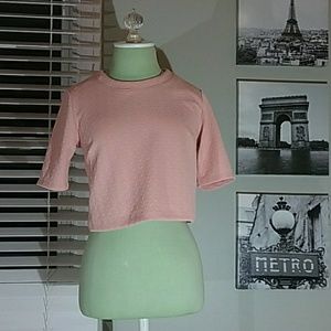 Coral crop top